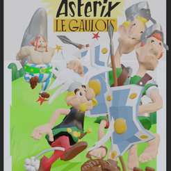 ast-gaul1.png DIORAMA COUVERTURE BD ASTERIX LE GAULOIS