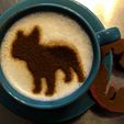 22.jpg Coffee stencil - French Bulldog 2