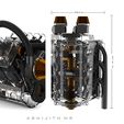 1.jpg orks Design of 3D Mathematical Modeling Drawing for Turbo V6 Six Cylinder Engine