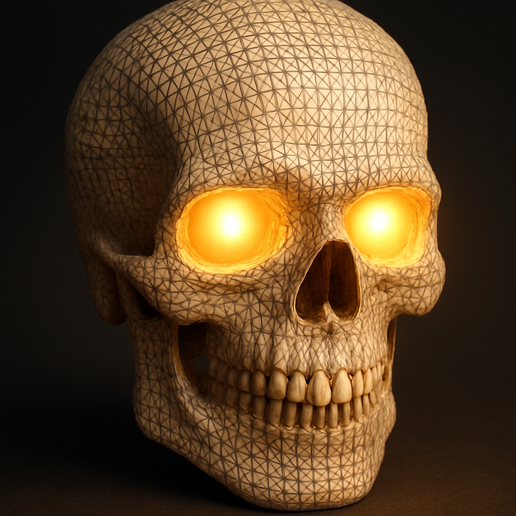 Skeloton Skull, Kafatası - 3D model önizlemesi