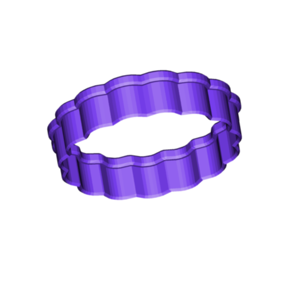 SCALLOPED COOKIE CUTTER.png Free STL file Scalloped Cookie Cutter・3D print design to download, 3DBuilder