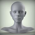 301-голова-16.77.jpg 19 3D Head Face Female Character Women teenager portrait doll 3D model