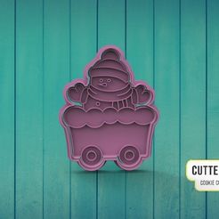 vagon-muñeco-de-nieve.jpg STL file Snowman Snowman Wagon・3D printable model to download
