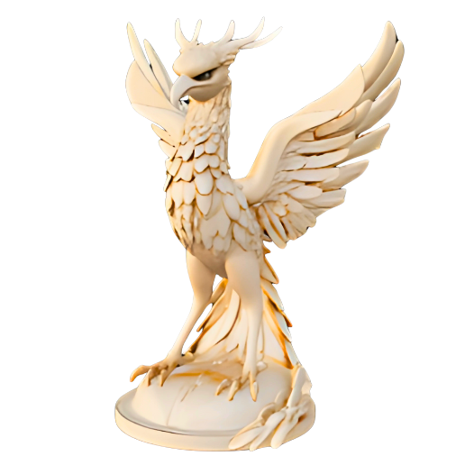 🦅 Phoenix of Rebirth Sculpture・ STL File for 3D printing・Cults