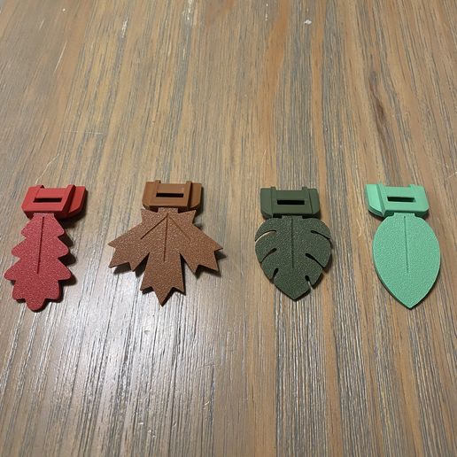 🌿 Leaf Pop Tab Opener・ STL File for 3D printing・Cults