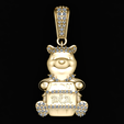 1.png PENDENTIF OURS EN PELUCHE MODÈLE IMPRIMABLE EN 3D