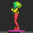B.png Medusa Gorgon - Elegante traje negro sin mangas - Soul Eater Anime Figure - Impresión 3D