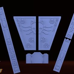 See NEKO GUARD = / co Ty AIC -NEKO GUARD - v Opry yt 3D-Datei Neko Guard - Kill Team Zubehör・3D-Druck-Idee zum Herunterladen