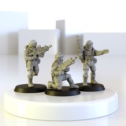Tallarn_1.jpg STL file Scifi Desert Troopers Infantry Squad - 40000 and OPR Compatible・3D printing model to download