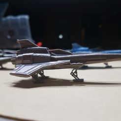 20190224_212727.jpg STL-Datei Battlestar Galatica MKII Viper with Landing Gear kostenlos・Objekt zum Herunterladen und Drucken in 3D