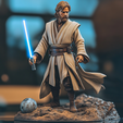 ObiWanKinobi.png Obi-Wan Kenobi Figurine 3D Model
