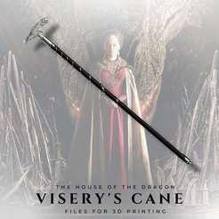 Cults-54.png STL file Visery's Cane (The House of the Dragon)・Template to download and 3D print
