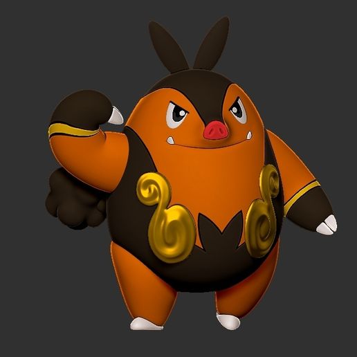 ZBrush-Document.jpg POKEMON TEPIG EVOLUTION PACK