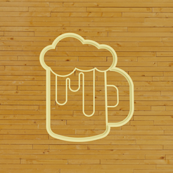 beer.png STL file Cookie Cutter mug of beer / Cortador de Galletas mug of beer・3D printer design to download