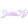 SCOTIA 3D LOGO.stl KYOSHO MINI Z ENCLOSED PULL TRAILER