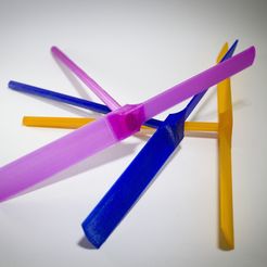 BambooCopter_photo01.jpg Free STL file Traditional Bamboo Copter・3D printing template to download