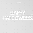 HHBones2.png Happy Halloween, Bones, Bone Font, Spooky, Skeleton Font Words