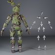 TheAnim-c_1.jpg Articulated Animatronic Springtrap (Dead by daylight) (15 moving points, 44+9 parts)