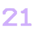 21.stl TERMINAL Font Numbers (01-30)