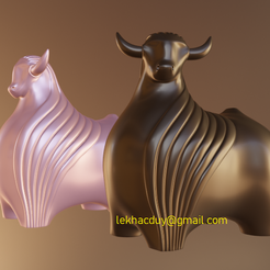 Trau-canh-4.png Download file Chocolate buffalo (cow) • 3D printer template, lekhacduy