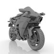 7.jpg Motorcycle Kawasaki Ninja H2 3D Model for Print STL File