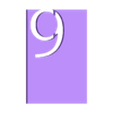 9TableNumber.stl Numéros de table minimalistes 1-22