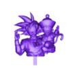 Goku and Young Gohan bust.stl Goku & Young Gohan - 3D Printable STL  - presupported