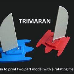 1248eb9375c6537d681f7b620541a094_display_large.jpg Free STL file Trimaran・3D printable object to download