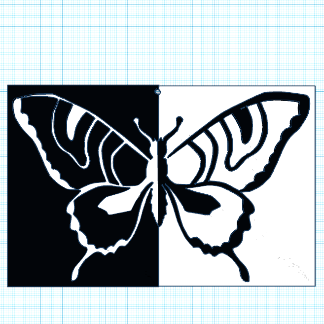 Free STL file Butterfly Op Art・3D printer model to download・Cults