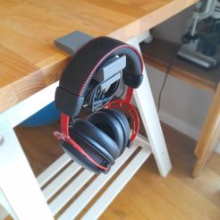 casque.jpg Fichier STL Head phone/Hand Bag Holder・Plan imprimable en 3D à télécharger