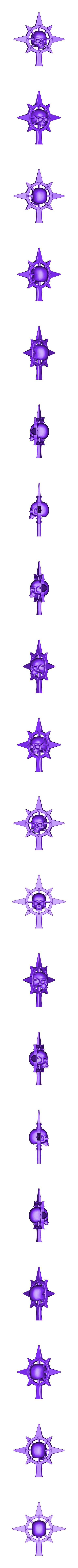 Skull_8_Pointed_Star_Icon.stl Free STL file Anarchy Skull Icon・3D printable object to download, Worldhopper