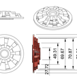 Plano.png Soporte filamento horizontal / Horizontal filament support