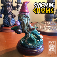 AD_Miniatures_53.png Gnome fumeur, Figurine Folklore et contes de fées