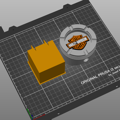 Capture.PNG Free STL file Harley Davidson Piston Ashtray Multimaterial・3D printing template to download