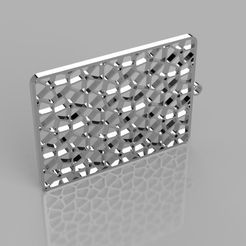 Voronoi 2 v1.jpg STL file Voronoi Earrings_v2・3D printable model to download