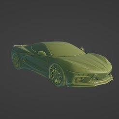 1.png Datei STL Chevrolet Corvette C8 Stingray 2020・Modell für 3D-Druck zum herunterladen