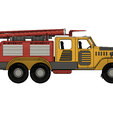 e7cdfcb2-65a9-4471-aee4-36002fbca6f0.png Yellow Zil Fire Truck with Movement