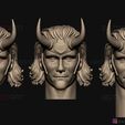08.jpg Loki Head - Tom Hiddleston - Loki TV series 2021 - High Quality 3D print model