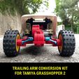 UR ee ee SCO Cae FOR TAMIYA GRASSHOPPER 2 TAMIYA GRASSHOPPER II : Trailing Arm Conversion Kit