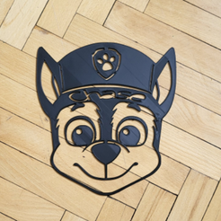 Finished_Text.png Chase - Paw Patrol 2D Wall Printable Art