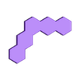 Piece 1.stl Hexagon Board Puzzle - Jogo de tabuleiro de encaixe de formas para crianças