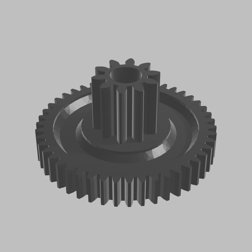 Compound Gear 46 / 10 Teeth - 59 mm Diameter, 28 mm Height