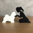 WhatsApp-Image-2023-01-06-at-19.47.11.jpeg Girl and her Shih tzu (tied hair) for 3D printer or laser cut