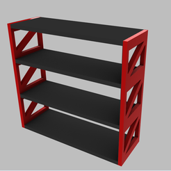 shelf-render.png STL file Diorama Garage shelf 1:64 scale・3D print object to download