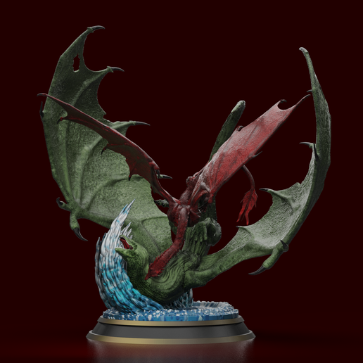 renders.bip.5694.png Caraxes vs Vhagar - House of the Dragons - Battle over the Eye of the Gods