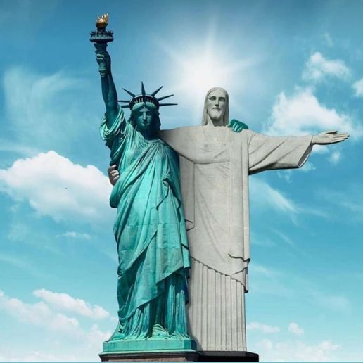United States and Brazil 3D model