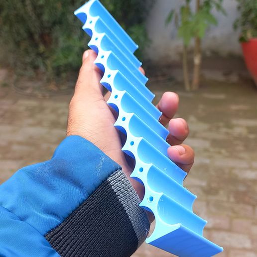 18650 LITHIUM ION DOUBLE LAYER BATTERY FIXTURE ( 10x2 ) 3D model