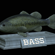 Bass-statue-4.png fish Largemouth Bass / Micropterus salmoides statue detailed texture for 3d printing