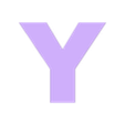 Y.stl the alphabet in large box letters