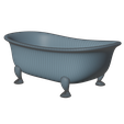 Buth-1-stl-3dprint-model-6.png 3D Model STL file 3dprintable Bathtub Soap Holder